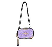 Amooorous Softball Just Play - Cartera cruzada con patrón morado para mujer, comodidad con ranuras para tarjetas de crédito, bolsa casual para el pecho para llevar una comida bolsos pequenos para