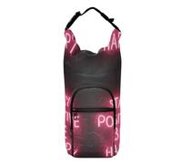 Amooorous Stay Positive Be Happy - Soporte para botellas de agua, funda aislada, se adapta a botellas de 20 onzas, 24 onzas, 32 onzas, 40 onzas