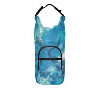 Amooorous Un mar de peces en un océano azul. Monedero con soporte para botella de agua, fácil de llevar, funda aislada, soporte para botella de agua para senderismo, se adapta a botellas de 20 onzas,