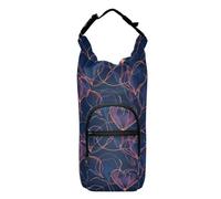 Amooorous Undying Love - Eslinga para botella de agua con diseño de corazón de líneas de neón para caminar, versátil bolsa de transporte para ciclismo, bolsa de transporte para senderismo, se adapta a