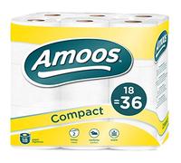 Amoos Papel Higiénico 2C Amoos Compacto P18=36 Rollos 1565 g
