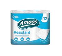 Amoos Resistant Papel Higiénico - 2 Capas - 6 Packs con 12 Rollos
