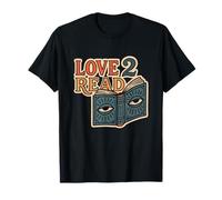 AMOR 2 LEER Entusiasta de la lectura reveladora de los amantes de los libros Camiseta