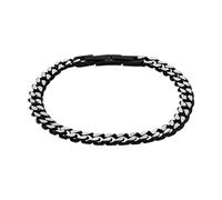 Amor 2037352 - Pulsera unisex de acero inoxidable, 19 + 2 cm, color plateado, viene en caja de regalo, 19+2 cm, Acero inoxidable, No hay piedras