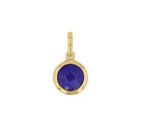 Amor 2039185 - Colgante de oro de 375/9 quilates para mujer con lapislázuli de 0.5 pulgadas, color azul, viene en caja de regalo