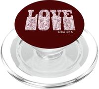 Amor a Dios Escritura Versículo de la Biblia Juan 3:16 PopSockets PopGrip para MagSafe