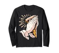Amor a la Pizza, religión Pray Pizza, Motivo de Pizza, Manga Larga