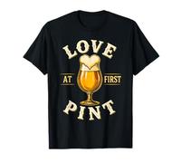 Amor a Primera Pinta - Equipo Divertido de Beber para Amantes de la Cerveza Camiseta
