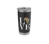 Amor África Vaso térmico de acero inoxidable de doble pared