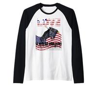 Amor Águila Voladora Patri Camiseta Manga Raglan