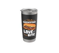 Amor al primer bocado - Philly Cheesesteak Vaso térmico de acero inoxidable de doble pared