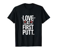Amor al Primer Romance de Golf Putt Camiseta