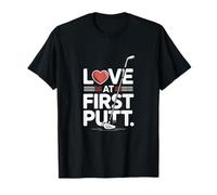 Amor al Primer Romance de Golf Putt Camiseta