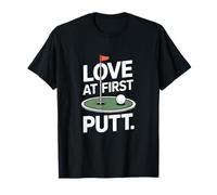 Amor al Primer Romance de Golf Putt Camiseta