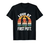 Amor al Primer Romance de Golf Putt Camiseta