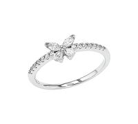 Amor Anillo de plata de ley 925 para mujer, con circonitas sintéticas, color blanco, viene en caja de regalo de joyería, 2037267