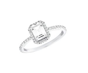 Amor Anillo de plata de ley 925 para mujer, con circonitas sintéticas, en caja de regalo, 2035584