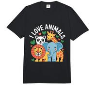 Amor Animales Lindo Vida Silvestre Amigos Comfort Colors Adult Heavyweight T-Shirt