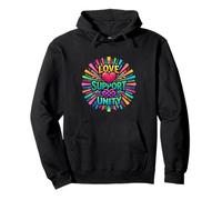Amor Apoyo Unidad Positiva Energía Concepto Sudadera con Capucha