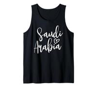 Amor Arabia Saudita Lindo Corazón Orgulloso Arabia Saudita Camiseta sin Mangas