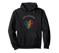 Amor Arco Iris corazón Gay Demo declaración LBGT+ Trans CSD Sudadera con Capucha