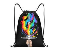 Amor Arcoiris Bolsa Guarderia Mochila Deportiva Ligera Bolsa De Gimnasio para Merienda Escolar Zapatos 36X42Cm