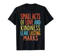 Amor bondad Motivacional Positivo Cita tipografía Camiseta gráfica económica, Hombre, Negro, XL