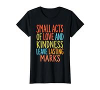 Amor bondad Motivacional Positivo Cita tipografía Camiseta gráfica económica, Mujer, Negro, S