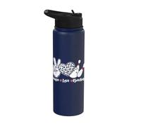 Amor Bowling Cita Diseño Hombres Mujeres Diciendo Bowler Stainless Steel Insulated Water Bottle