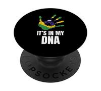 Amor Brasil Orgullo brasileño Está en mi ADN Familia brasileña PopSockets PopGrip Adhesivo
