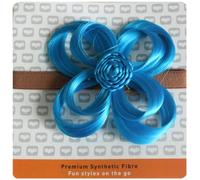 Amor Cabello Extensiones LHE/X/FLOR/F/AC/en forma de arco DPURP elástico venda de la flor - turquesa