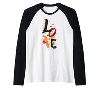 Amor Camiseta Manga Raglan