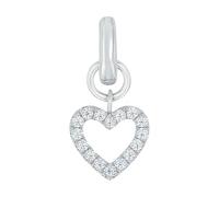 amor Charm Plata de Ley 925, Mujer, Charms, con Circonitas Sintéticas, Viene en Caja de Regalo de Joyería