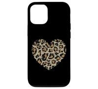 Amor Cheetah Leopard Print Corazón Día de San Valentín Niñas Mujeres Carcasa para iPhone 12/12 Pro
