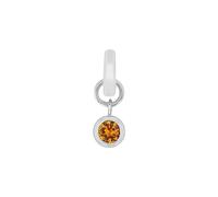 amor - Colgante Charm para Mujer en Plata 925 - Motivo de Círculo de Circonita - AMR-P0137