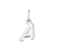 amor - Colgante de Collar Unisex Mujer Hombre en Plata 925 - Motivo de Letra A - AMR-P0005