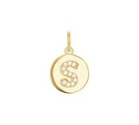 Amor Colgante de plata de ley 925 para mujer, con circonitas sintéticas, 15 cm, color blanco, A, viene en caja de regalo 2039123, onesize, Circonita cúbica
