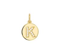 Amor Colgante de plata de ley 925 para mujer, con circonitas sintéticas, 15 cm, color blanco, A, viene en caja de regalo 2039123, onesize, Circonita cúbica