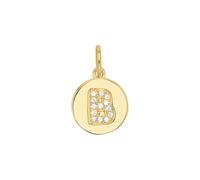 Amor Colgante de plata de ley 925 para mujer, con circonitas sintéticas, 15 cm, color blanco, A, viene en caja de regalo 2039123, onesize, Circonita cúbica