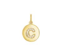 Amor Colgante de plata de ley 925 para mujer, con circonitas sintéticas, 15 cm, color blanco, A, viene en caja de regalo 2039123, onesize, Circonita cúbica