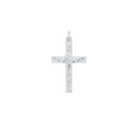 Amor Colgante motivo, de plata de ley 925 colgante unisex señoras caballeros, 3,5 cm, plata, cruz con corpus, Viene en caja de regalo de joyería, 2017519