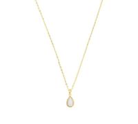 amor Collar Cupido con Colgante 925 Collar de Nácar de Plata de Ley para Mujer, 42 y 3 cm, Oro, Viene en Caja de Regalo de Joyería, 2035998