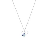 amor Collar Cupido con Colgante 925 Collar de Plata de Ley para Mujer, con circonita cúbica sintetizada, 42 cm, Blanco, Corazón, Viene en Caja de Regalo de Joyería, 2026579