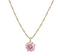 amor - Collar para Mujer en Plata 925 - Chapados en Oro/Dorado - con Circonita - AMR-N0028