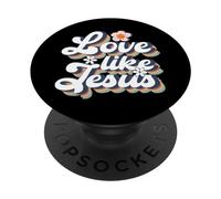 Amor como Jesús - Palabras Cristianas de Dios Religioso PopSockets PopGrip Adhesivo