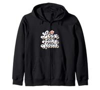 Amor como Jesús - Palabras Cristianas de Dios Religioso Sudadera con Capucha