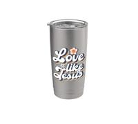 Amor Como Jesús - Palabras Cristianas de Dios Religioso Vaso térmico de acero inoxidable de doble pared
