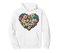 Amor como Jesús Religioso Dios Fe Groovy Christian Girls Sudadera con Capucha