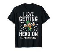 Amor Conseguir Cabeza en el día de San Patricio Funny Saint Pattys Hombres Camiseta