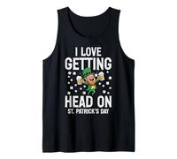 Amor Conseguir Cabeza en el día de San Patricio Funny Saint Pattys Hombres Camiseta sin Mangas